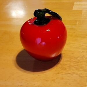 Murano apple paperweight